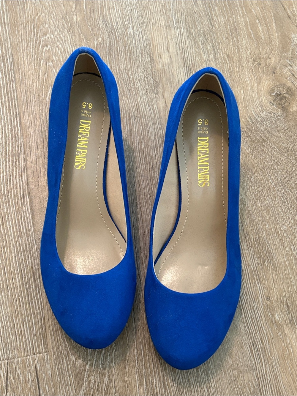 Dream Pairs Royal Blue Suede Women's Pumps